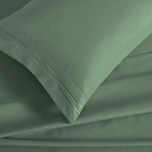 Vista 27 de Manyshofu Juego de sábanas de tamaño individual con bolsillos extra profundos, sábanas y fundas de almohada de 1800 hilos de lujo para hotel, juego
