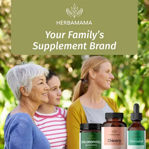 Vista 8 de HERBAMAMA Cápsulas de fibra de raíz de achicoria, 1200 mg de polvo de raíz de achicoria para limpieza intestinal y apoyo digestivo, suplemento