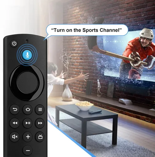 Vista 3 de Mando a distancia de repuesto compatible con Insignia Smart TV Stick Lite/Stick 4K/TV 3ª generación/TV Cube/Stick (2ª generación/3ª generación)