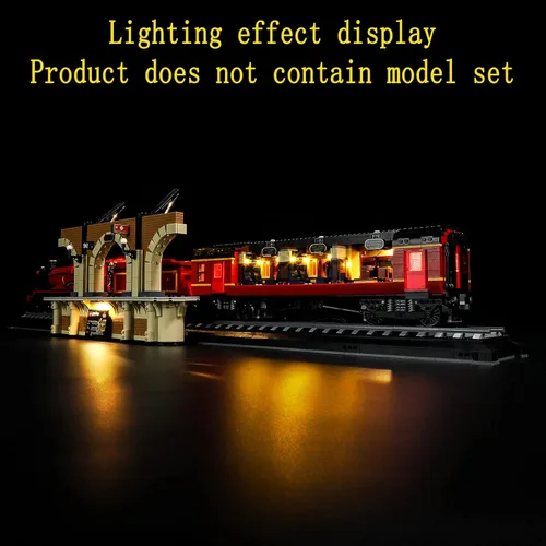 Vista 7 de GEAMENT Kit de luces LED compatible con Lego Hogwarts Express Collector's Edition - Juego de iluminación para modelo de construcción 76405
