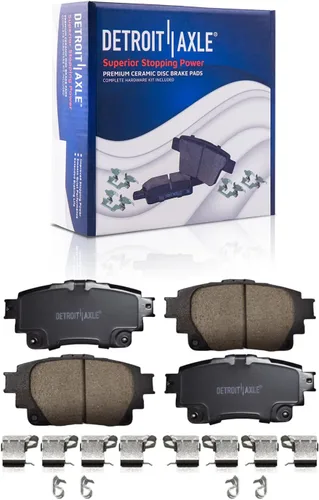 Vista 33 de Detroit Axle - Kit de frenos para Ford Transit Connect 2018 2019 2020 2021 2022 2023, rotores de freno de disco, pastillas de freno de cerámica