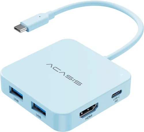 Vista 8 de ACASIS USB C Hub 10Gbps, USB C a 4K 60Hz Adaptador HDMI para Laptop/MacBook Negro