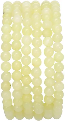 Vista 4 de BEADIA Cuentas redondas de jade africano natural de piedra suelta semipreciosas para hacer joyas 4MM 38cm/hebra