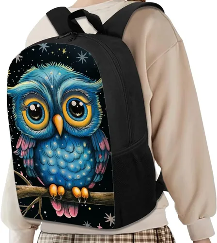 Vista 195 de HUGS IDEA Los animales frescos 3D niños escuela libro bolsa niños impresión mochilas, Baloncesto, Moderno