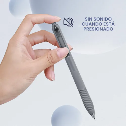 Vista 4 de Linbsunne Bolígrafos de gel de tinta color negro para oficina, de punta fina de 0.5 mm, de trabajo retráctil de escritura suave (12 unidades)
