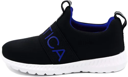Vista 2 de Nautica Tenis sin cordones para niños zapatos deportivos elegantes y cómodos para niños y niñas en tallas de niños pequeños y niños pequeños