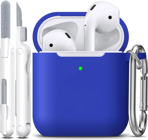 Vista 73 de R-fun for AirPods 2nd/1st Case Silicone Cover, Banana Violet Violeta plátano