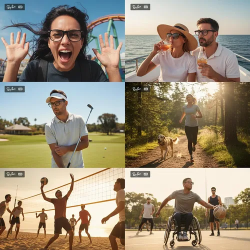 Vista 7 de Correa de lentes de sol para lentes Meta RayBan, patillas gruesas, correas para gafas, cordones para hombres, mujeres y niños, soportes para gafas