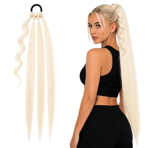 Vista 9 de CAISHA Extensiones de cabello de 30 pulgadas para trenzar mezcla marrón HEZ107