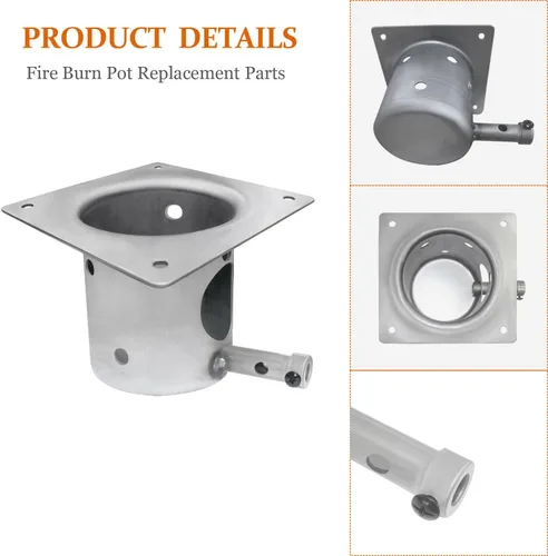 Vista 3 de Repuestos de olla de combustión para parrilla de pellets Traeger, compatible con parrilla Traeger y la mayoría de las parrillas Pit Boss