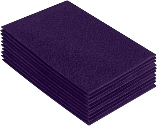 Vista 81 de FabricLA Hojas de fieltro acrílico para manualidades, cuadrados de fieltro precortados suaves de 4 x 4 pulgadas (3.9 in x 3.9 in), utiliza hojas