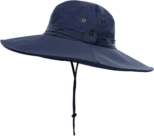 Vista 7 de Surblue Sombrero de ala ancha con protección solar UV para pesca, senderismo, camping