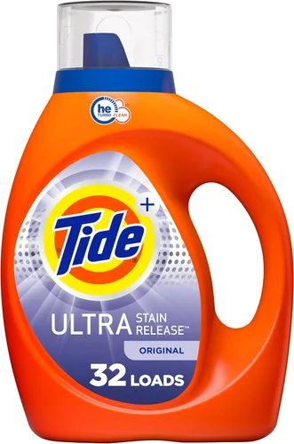 Vista 11 de Tide - Detergente líquido para lavandería, liberación ultra mancha, 46 onzas