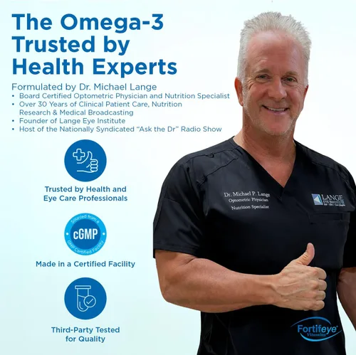 Vista 5 de Fortifeye Super Omega-3 Aceite de pescado – 60 unidades – 1600 mg EPA + DHA – Triple fuerza ultra puro rTG Omega-3 concentrado y purificado por