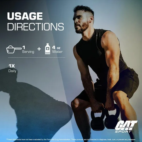 Vista 4 de GAT SPORT Polvo de Creatina Monohidrato, 150 Gramos, Fuerza, Salud Cerebral, Apoyo GLP1 Antioxidante, Resistencia, para Hombres y Mujeres