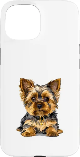 Vista 6 de Adorable Yorkshire Yorkie Terrier Puppy Yorky Funda para iPhone 16