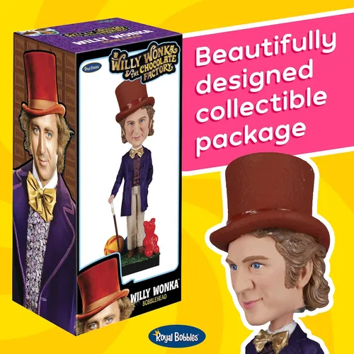 Vista 6 de Royal Bobbles Willy Wonka & The Chocolate Factory - 8.9 pulgadas de alto - Estatua coleccionable de Bobblehead