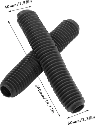 Vista 6 de Botas de choque, protector de horquilla delantera de 14.173 in de longitud, botas de choque de horquilla delantera para motocicleta, reemplazo