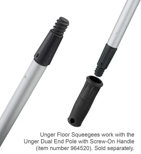 Vista 3 de Unger AquaDozer MAX - Escobilla de suelo curvada de superficie lisa profesional, 24