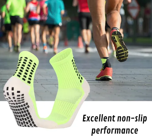 Vista 8 de CABRYONE - Calcetines antideslizantes para hombres y mujeres fitness, deportes, correr, ciclismo, fútbol, baloncesto, voleibol (paquete de 7)