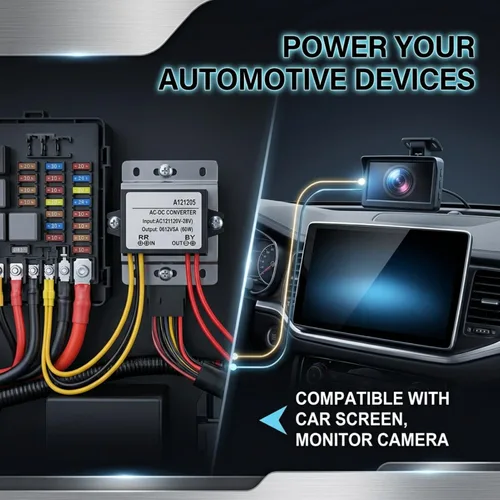 Vista 6 de Convertidor Adaptador de corriente reductor CA 10-28V a CC 12V Convertidor AC DC Step Down módulo de fuente de alimentación, regulador de voltaje