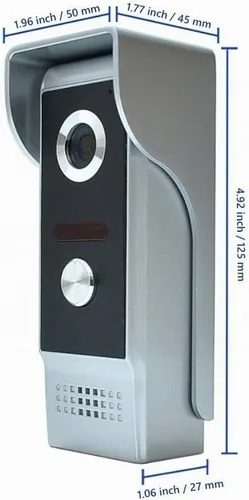 Vista 3 de Sistemas de intercomunicación del teléfono de la puerta del LCD de 7 '' a través de la puerta abierta de la contraseña 600lbs cerradura electrónica