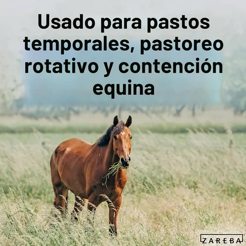 Vista 4 de Zareba Cuerda de polietileno de choque seguro resistente, alambre eléctrico para valla de 656 pies