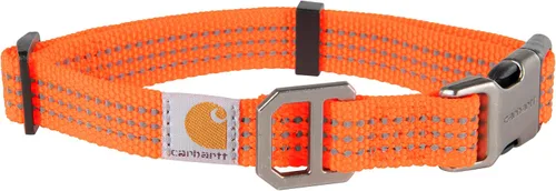 Vista 7 de Carhartt Collares de cincha totalmente ajustables de nylon para perros, costuras reflectantes para visibilidad, Mediana