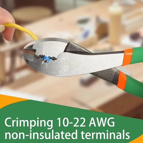 Vista 3 de SPEEDWOX Herramienta de prensado de corte de alambre Alicates eléctricos Alicates Crimper Cutter Alicates de crimpado de terminales eléctricos