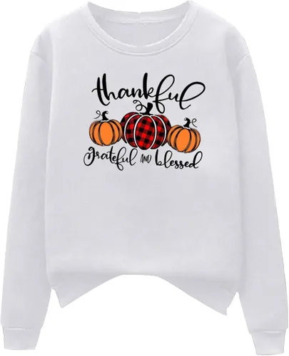Vista 4 de Ceboyel Its Fall Yall - Sudaderas de manga larga para mujer, cuello redondo, lindas y divertidas prendas