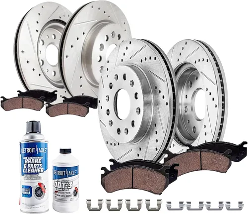 Vista 36 de Detroit Axle - Kit de freno delantero para Ford F-150 2010-2011, Ford Expedition Lincoln Navigator 2010-2021, repuesto de pastillas de freno