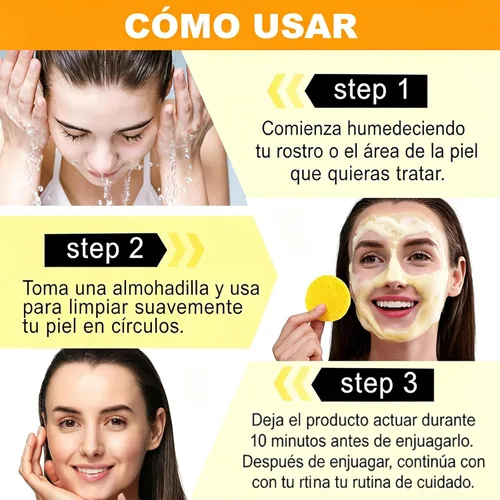 Vista 9 de Almohadillas limpiadoras de cúrcuma y ácido kójico, 20 unidades, manzanilla para manchas oscuras, tono de piel uniforme, almohadillas faciales
