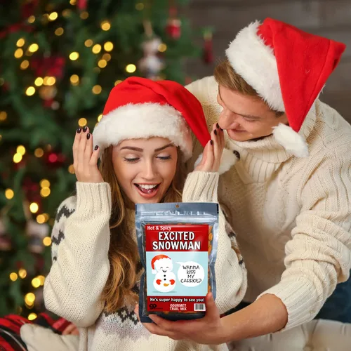 Vista 5 de Kiss My Carrot Trail Mix – Regalos traviesos de broma para mujeres – Divertidos regalos de muñeco de nieve para adultos – Regalo de comida picante