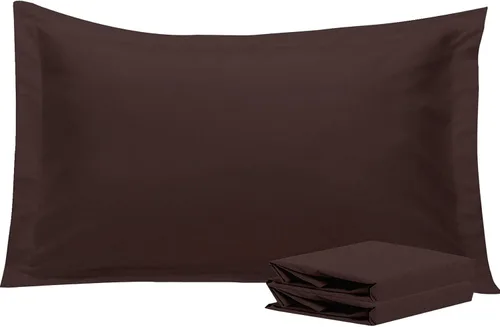 Vista 73 de NTBAY Fundas de almohada estándar, paquete de 2 fundas de almohada de microfibra cepillada de 20 x 26 pulgadas, súper suaves y acogedoras