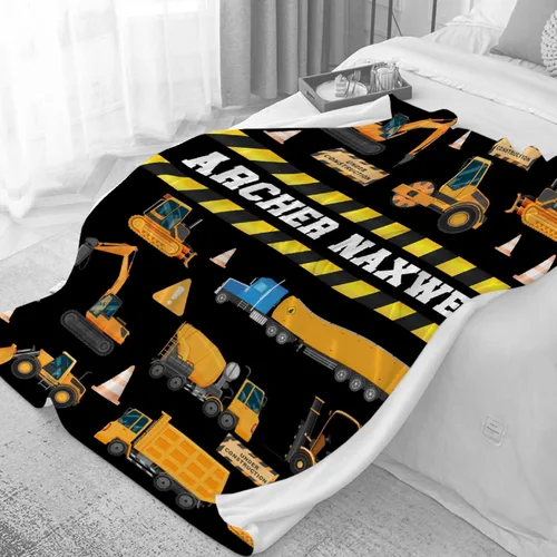 Vista 5 de Manta personalizada de franela de vellón con nombre, ligera, suave, bonita y acogedora para cama, sofá, viajes al aire libre, 30 x 40 pulgadas