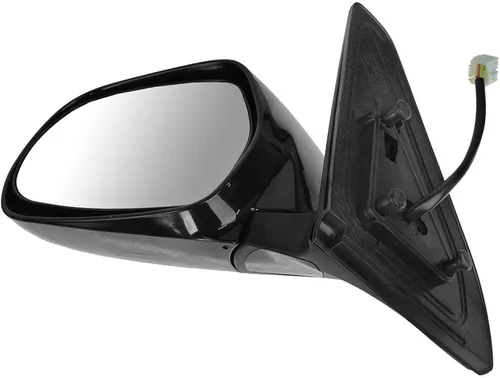 Vista 52 de TRQ Espejo plegable con calefacción eléctrica del lado del conductor con indicador de punto ciego pintura a juego negro liso compatible con Kia