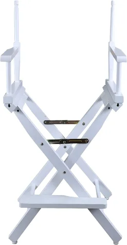 Vista 3 de Casual Home silla de director de 18 pulgadas, únicamente armazón, Madera, Blanco
