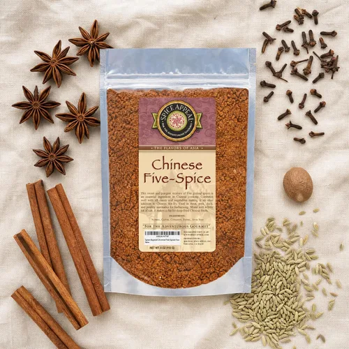 Vista 4 de Spice Appeal Polvo chino de cinco especias, condimento vegano, bolsa de 4