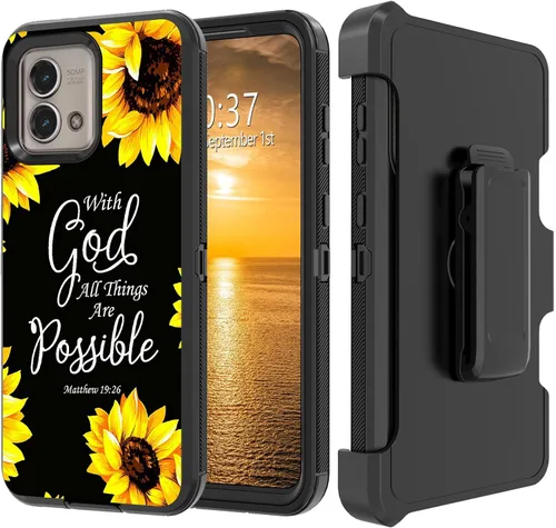 Vista 201 de Funda para Moto G Stylus 5G 2023 con funda de clip para cinturón y soporte, resistente de doble capa, resistente a prueba de golpes, para Motorola