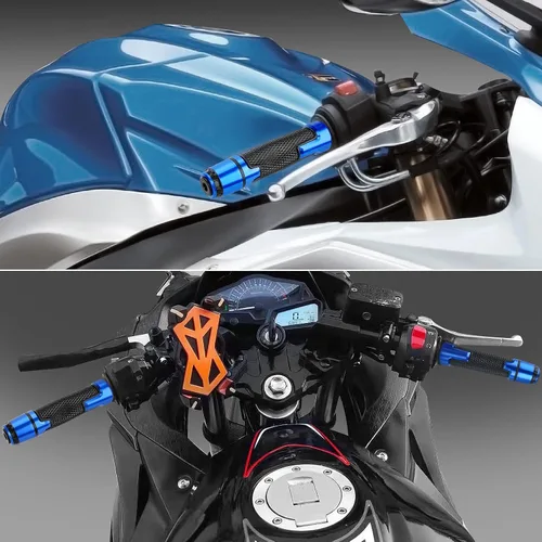 Vista 6 de Empuñaduras de motocicleta 7/8 "0.866 in Universal antideslizante manillar Grips para Honda CBR 600RR F4 F4I CBR 1000RR 954RR 929RR 900RR