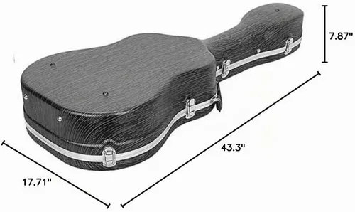 Vista 10 de Gearlux Estuche Deluxe ABS para Guitarra Acústica Dreadnought