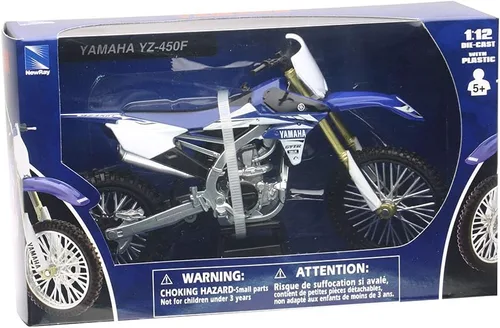 Vista 2 de New-Ray Motocicleta Yamaha YZF 450 2017 Miniatura Escala 1/12°, 57983, Multicolor
