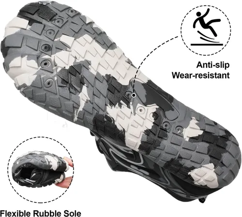 Vista 5 de XIHALOOK Zapatos deportivos de senderismo para mujer y hombre, de secado rápido, descalzos para playa, caminar, kayak, surf, entrenamiento