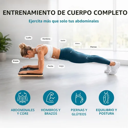 Vista 3 de Plankpad PRO Ponte en forma jugando juegos y haciendo entrenamientos; tabla de plank y tabla de equilibrio con aplicación gratuita para iOS/Android