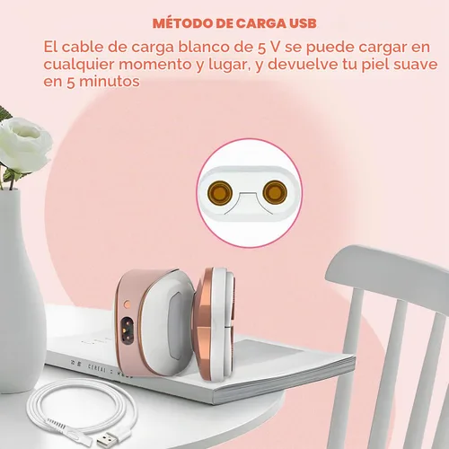Vista 2 de LIANSUM Cable USB de acabado táctil impecable para piernas, solo compatible con afeitadora de piernas impecables, removedor de pelo para mujeres