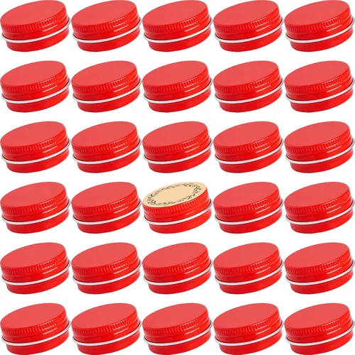 Vista 10 de Latas de aluminio con tapa de rosca plateada de 0.5 oz (0.5 fl oz) con Plata
