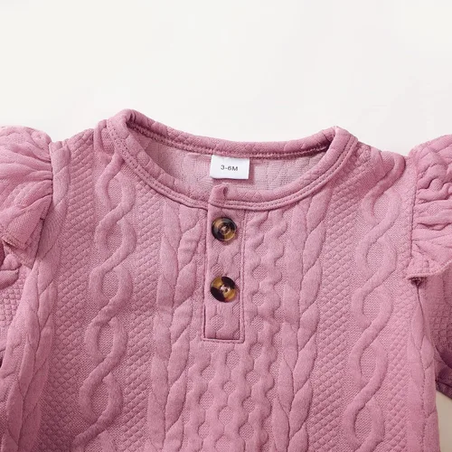 Vista 5 de Mioglrie Conjunto de ropa de bebé para niña, tops y pantalones, ropa para niñas pequeñas, sudaderas para bebés