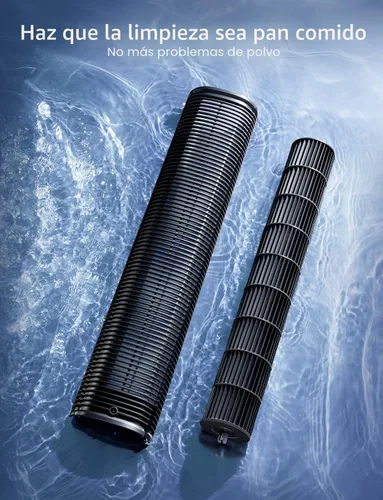 Vista 7 de GoveeLife Ventilador de torre de 42 pulgadas para dormitorio, ventiladores de piso inteligentes con oscilación ajustable de 150°, aplicación y Negro