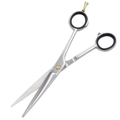 Vista 3 de Tijeras de corte de cabello profesionales J2, tijeras japonesas para peluquería, filo de afeitar, esteticistas, peluquerías (5.5 pulgadas, plateado)