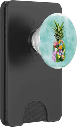 Vista 8 de Piña Playa Tropical Food Beachy Gift Mint PopSockets intercambiables PopGrip